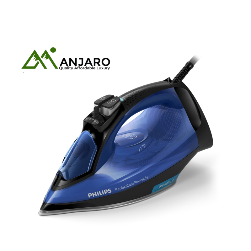 PHILIPS Steam Iron GC3920/26 | Powerful Steam Boost, OptimalTEMP Technology & Anti-Calc for Effortless Ironing
