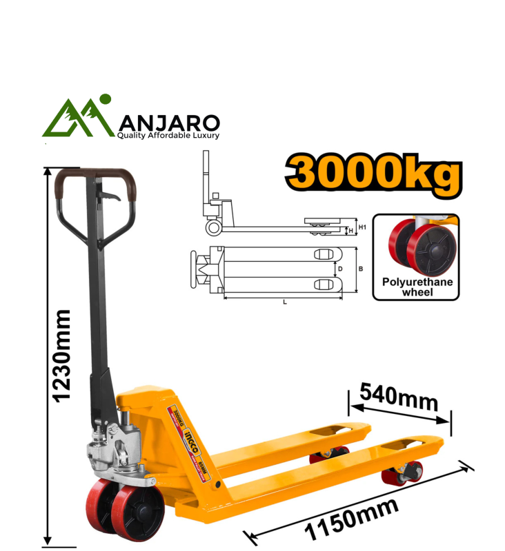 Ingco HHPT01301 Hand pallet truck