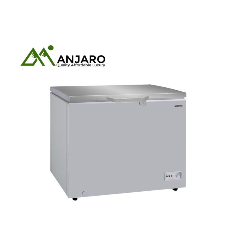 BRUHM Chest Freezer BCS-251M – 198L, Single Door, Fast Freezing, Lock & Key, Energy Efficient, White Finish