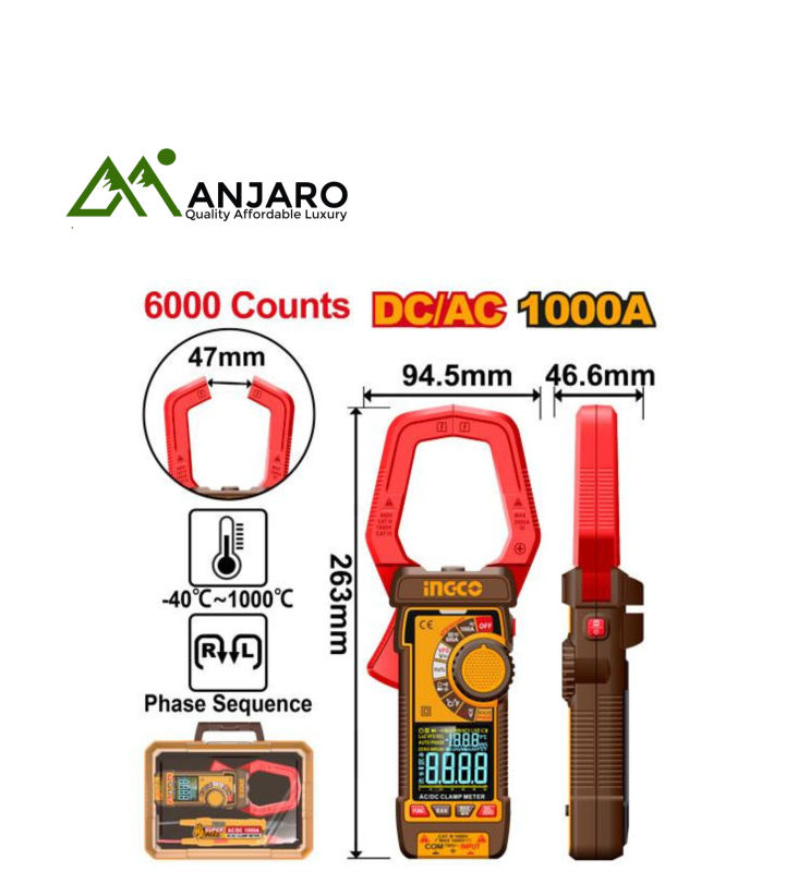 Ingco DCM610002 DC/AC clamp meter