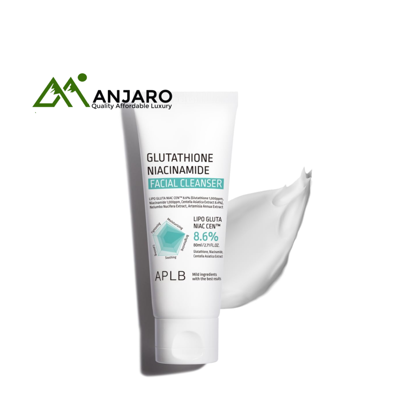 Glutathione Niacinamide Facial Cleanser – 80 ml Brightening Foam with Glutathione, Niacinamide & Centella