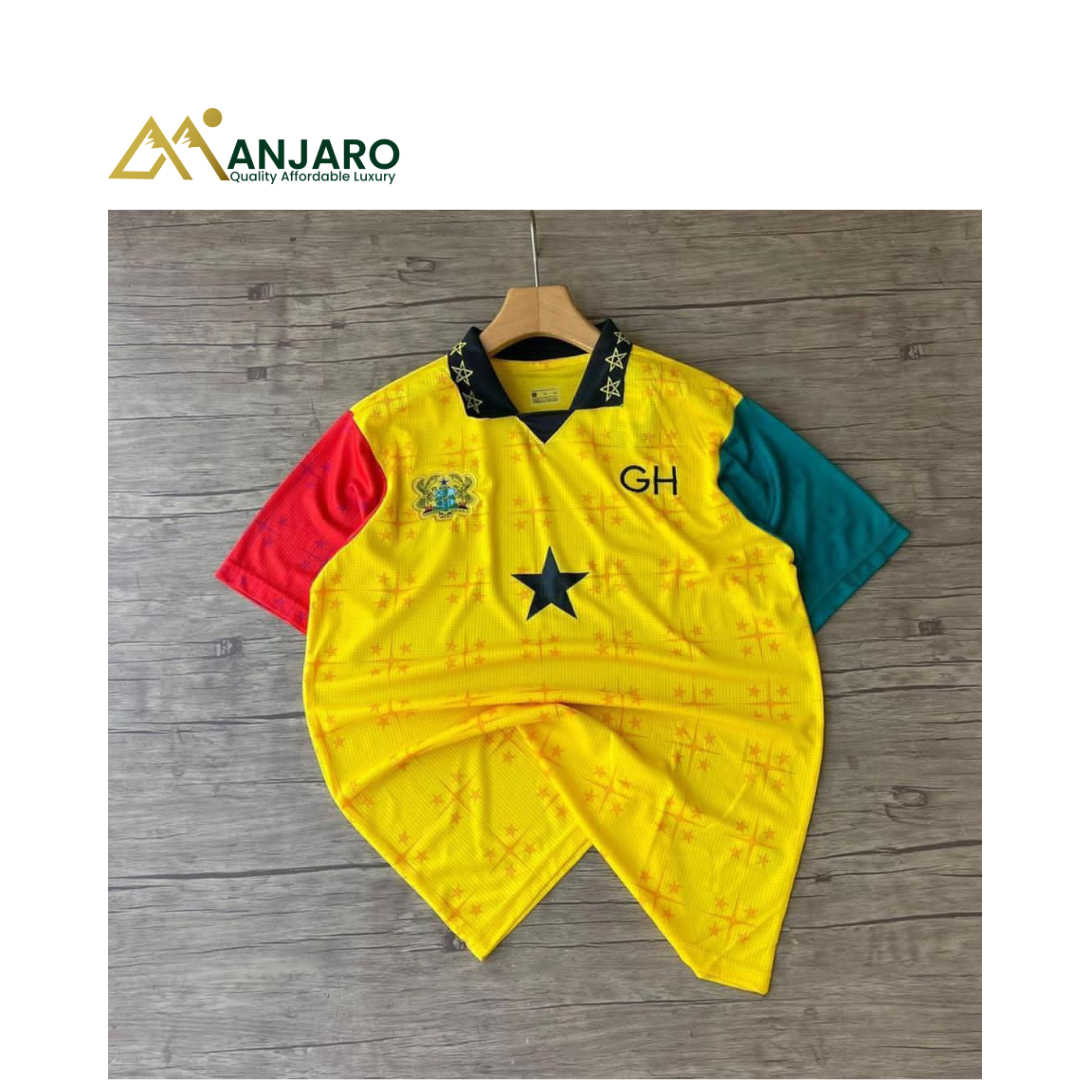 Ghana Coat of Arms Jersey – Black Star Heritage Football Shirt