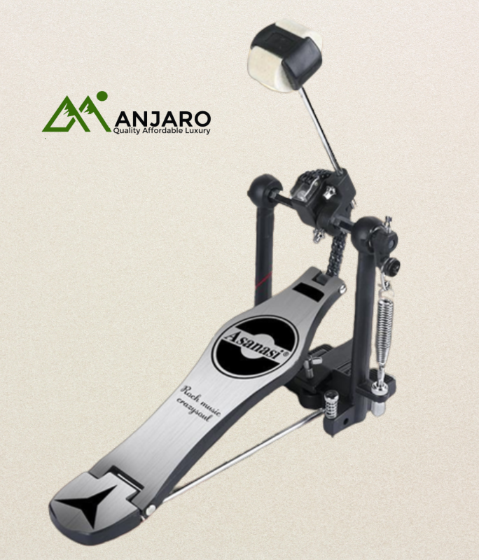 Asanasi P-200 Drum Pedal – Alloy Build, Multi-Bearing Design, Metal Plating
