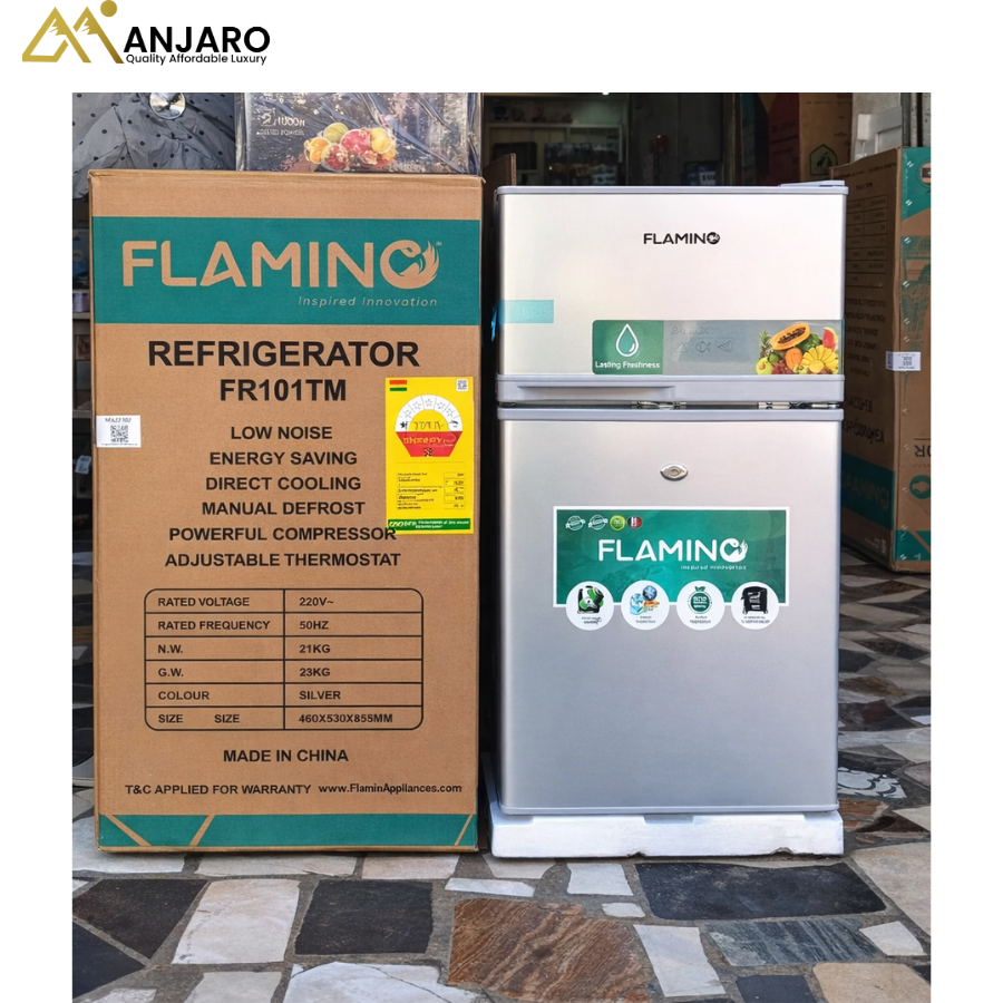 FLAMINO FR101TM (NEW) 80L Table Top Refrigerator – Double Door