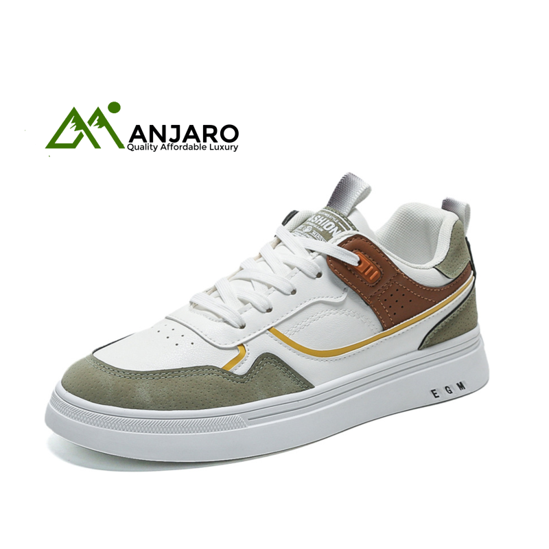 Men's Low-Top Small White Sneakers – Lightweight Height-Increasing Versatile Walking Shoes
