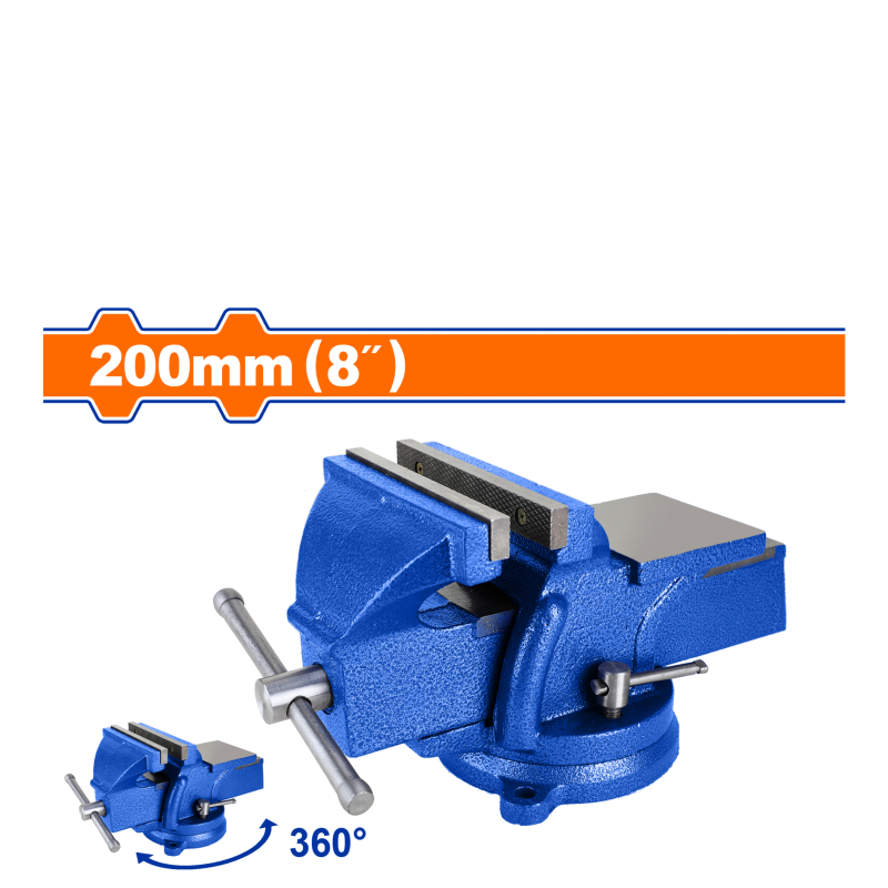 Wadfow  Series Bench Vices – Cast Iron Swivel Base Vices with Anvil (50mm, 75mm, 100mm, 125mm)  WBV1A