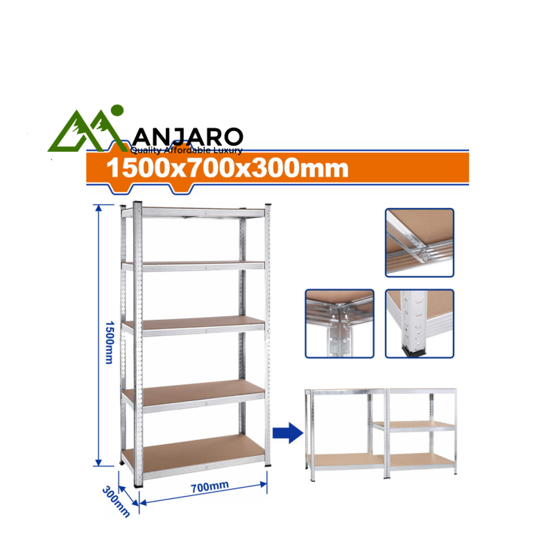 WTS1A73 5-Tier Adjustable Storage Shelves