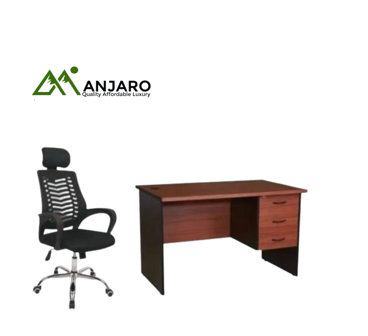 Modern Office Furniture Set – Sleek Executive Desk & Ergonomic Chair for Contemporary Workspaces