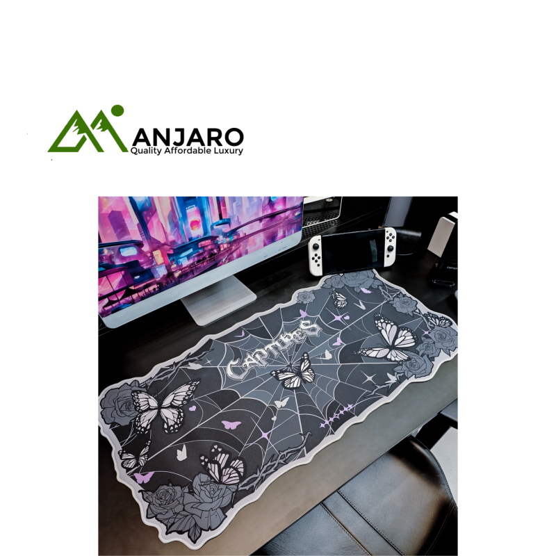 Original Black Butterfly Large Mouse Pad