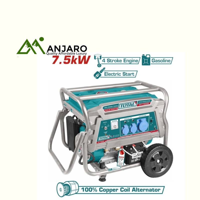 Total Gasoline generator TP175006 7.5KW