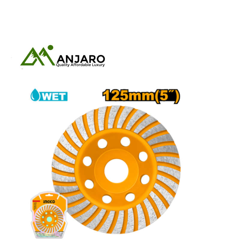 Ingco Diamond Cup Wheel – 125mm Diameter  CGW011251