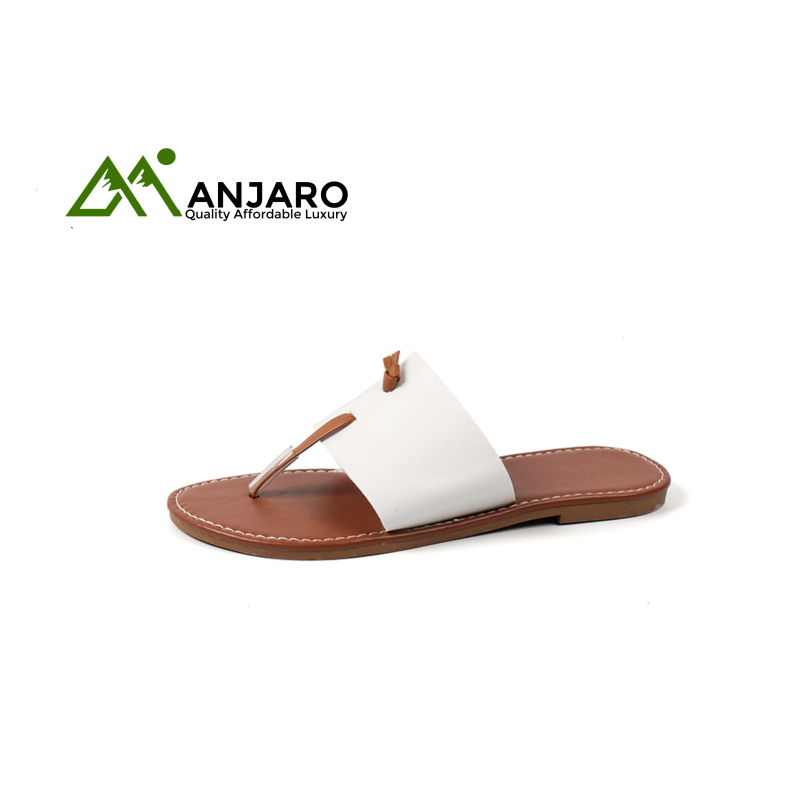 Summer Women’s T-Strap Flat Sandals – Soft Bottom, Round Toe, Comfortable Large Size Slip-On Slippers