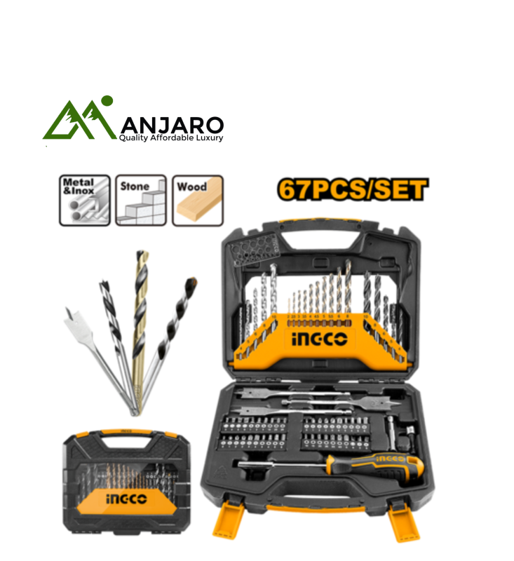 Ingco HKTAC010671 67 Pcs accessories set