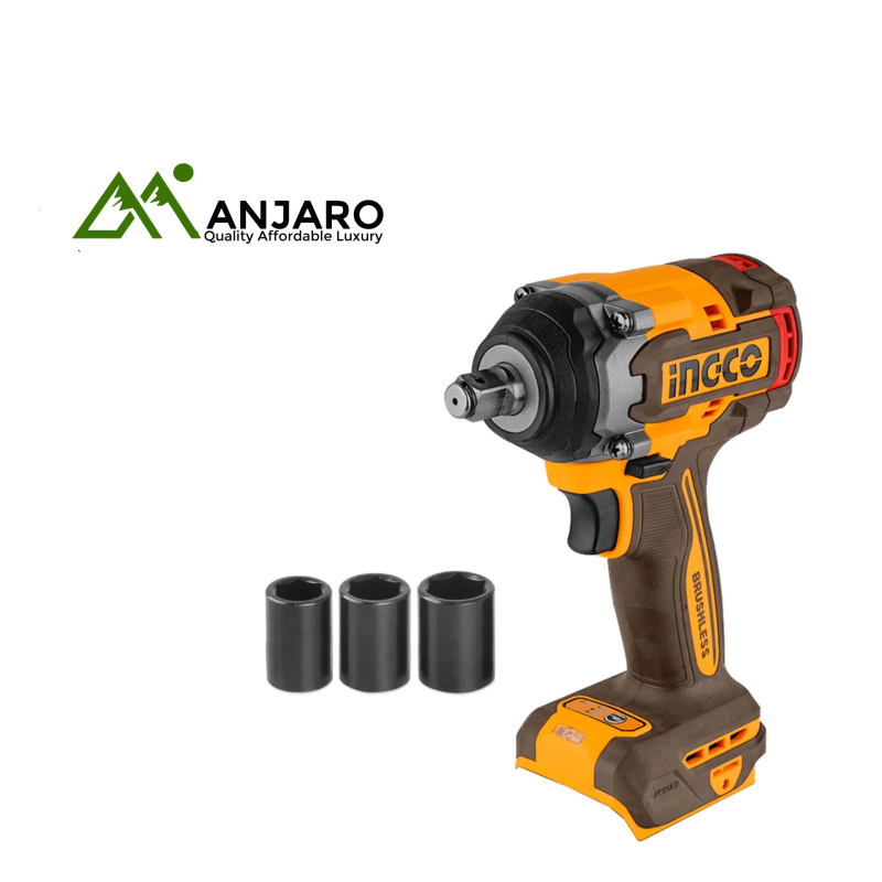 CIWLI20501 Brushless Cordless Impact Wrench 20V – 650Nm Breakaway Torque with LED Light & Socket Set