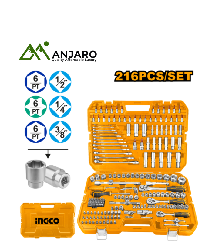 Ingco HKTHP22161 216 Pcs combinationtools set