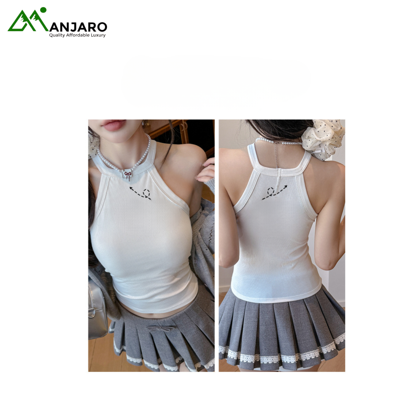 Summer Halter Neck Camisole for Women with Built-in Bra Pads (Shipping fee Included)