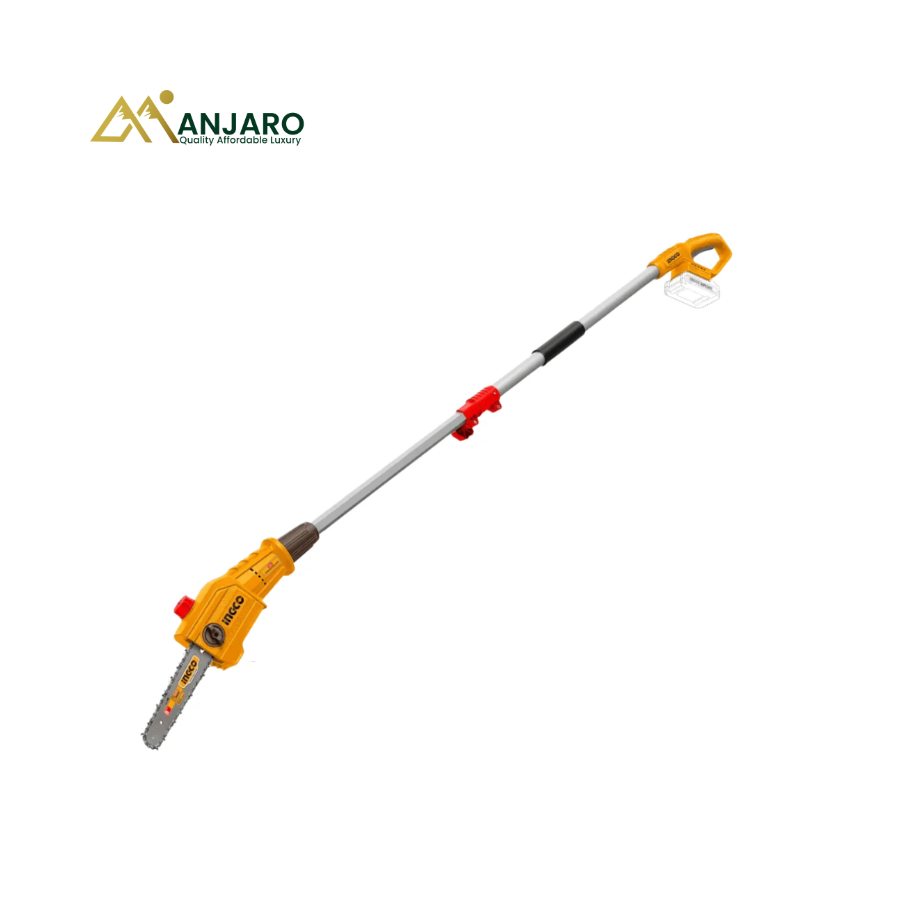 Ingco Cordless Pole Saw – 8" Brushless Extendable Tree Pruner – 20V PSLI20281