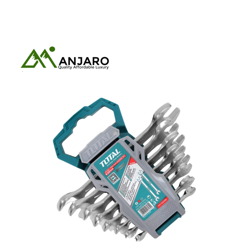 Total THT102386 Double open end spanner set
