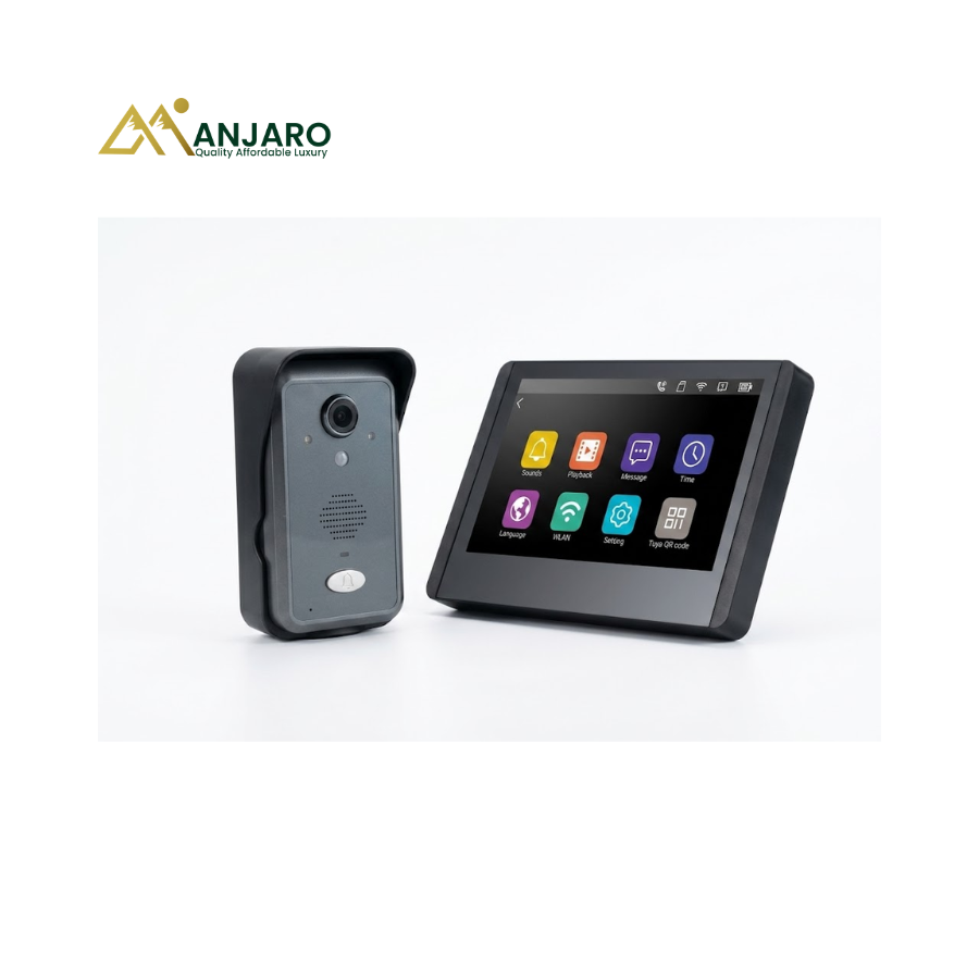 Wireless HD Video Intercom Kit – 7-Inch Smart LCD Doorbell System with WiFi Remote Monitoring