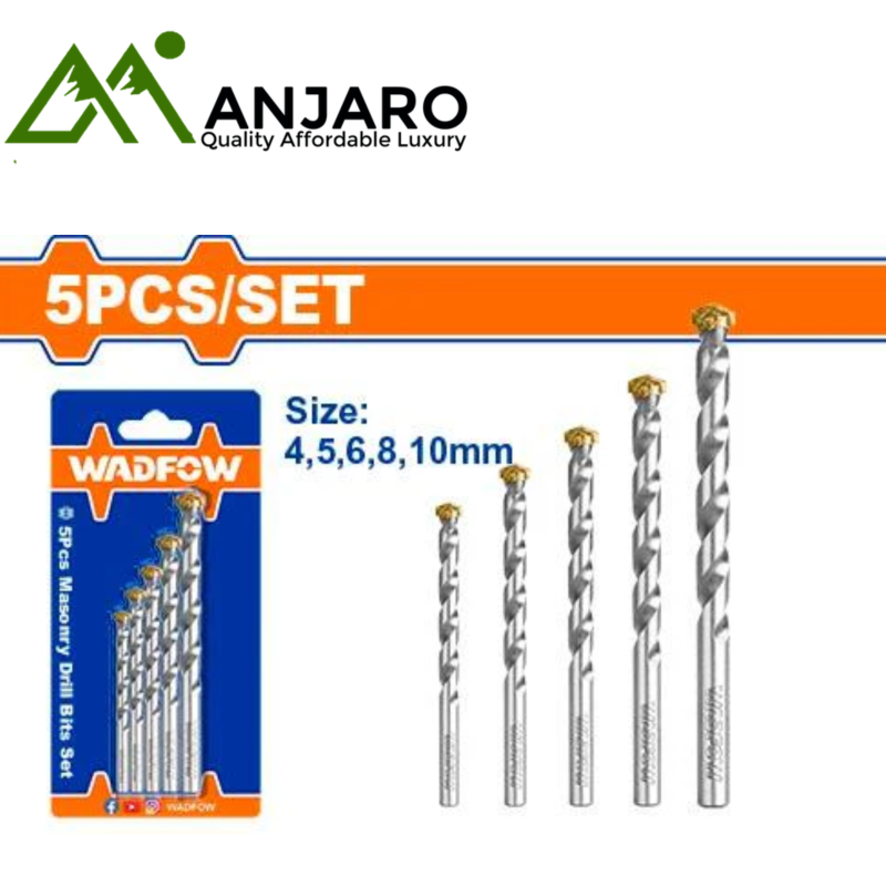 5-Piece Masonry Drill Bit Set WMJ2K01