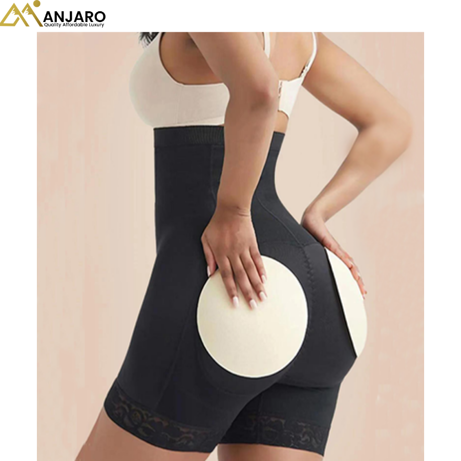 Sculpting Lace-Trim High-Waist Shaper 1097