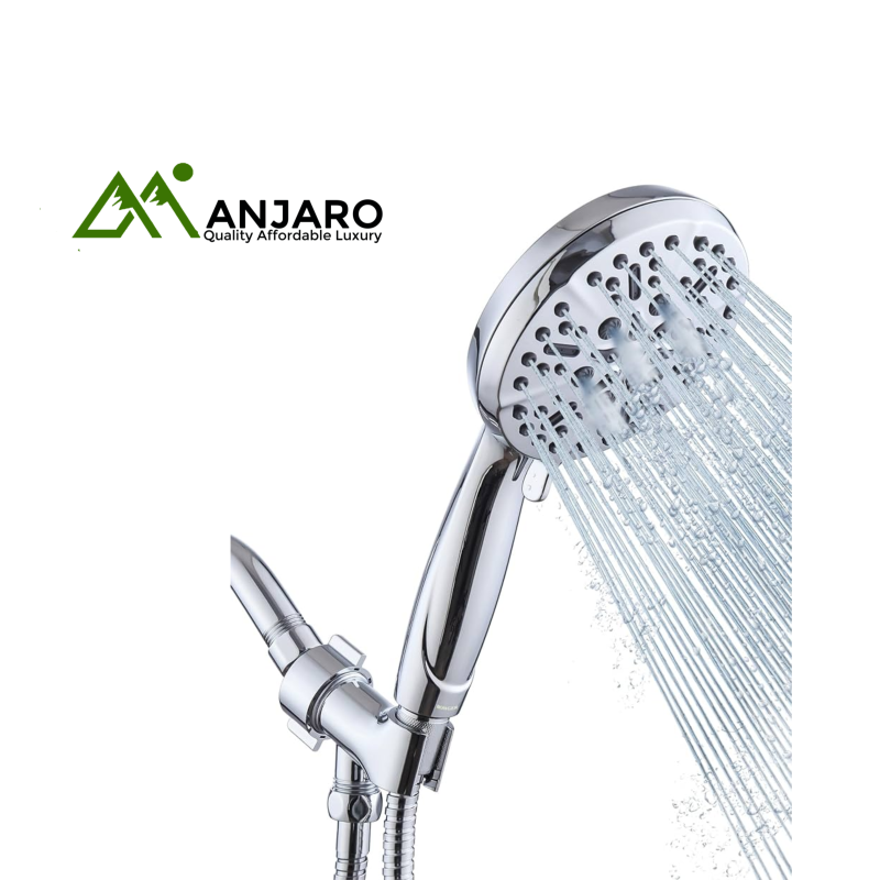 T-UK 25 LJG-3 High-Pressure Shower Head – Chrome Handheld Spray