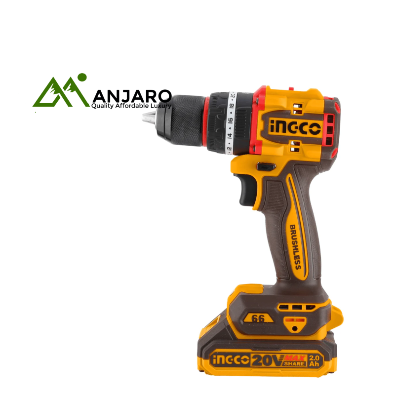 CIDLI20868 Brushless Cordless Impact Drill 20V – 86Nm Torque, LED Light, 2.0Ah Battery Pack