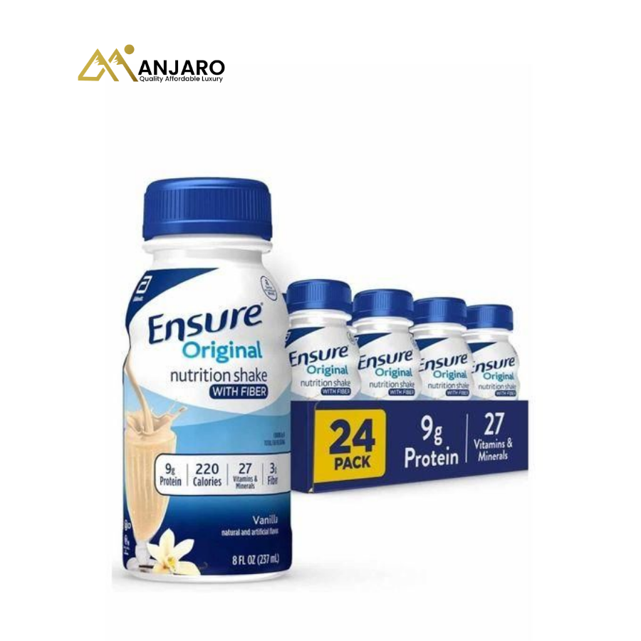 Ensure Original Nutritional Drink – 8 Fl Oz (24 Pack | 9g Protein, Daily Nutrition)