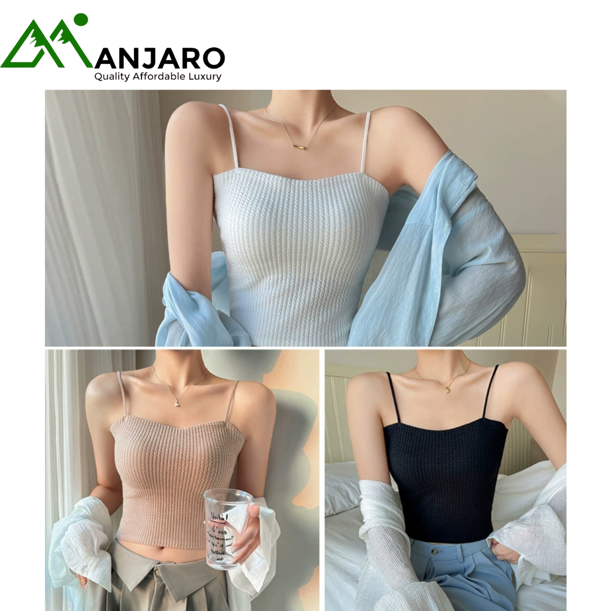 Ice Silk Seamless Padded Camisole (Shipping fee Included)