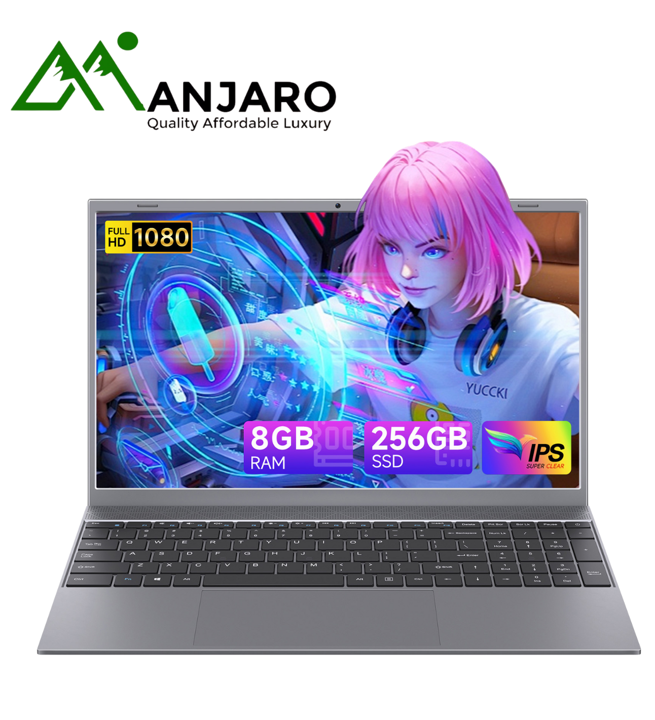 Intel Pentium J3710 Quad Core 8GB+256GB Dual SSD 15.6" Laptop ( Shipping fee included)