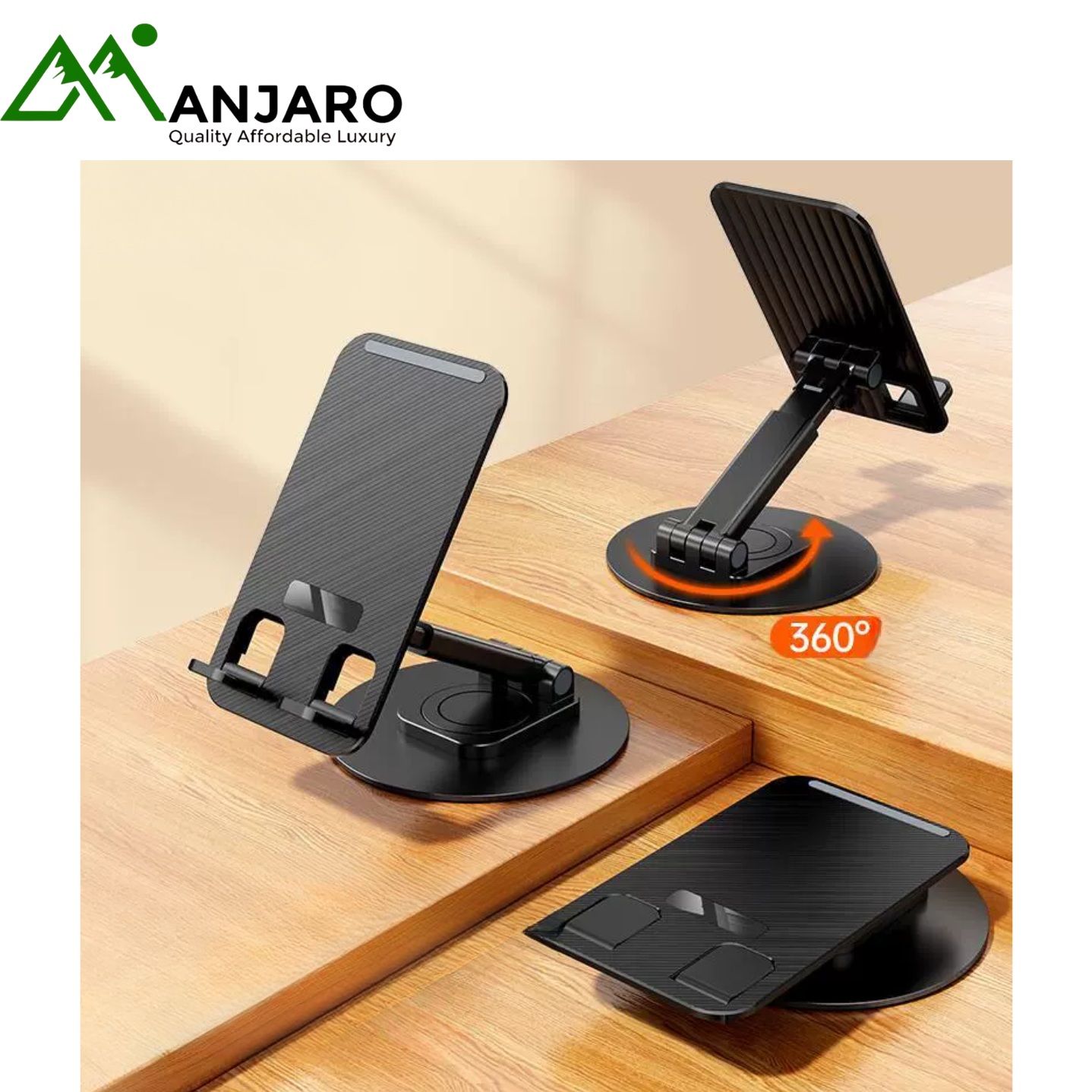 Carbon Steel Adjustable Phone & Tablet Stand (K39) (Shipping Fee Included)