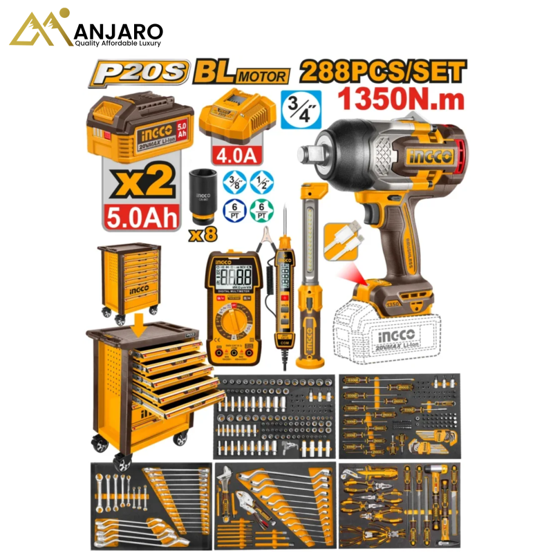 INGCO  288-Piece Tool Chest Set HTCS282882