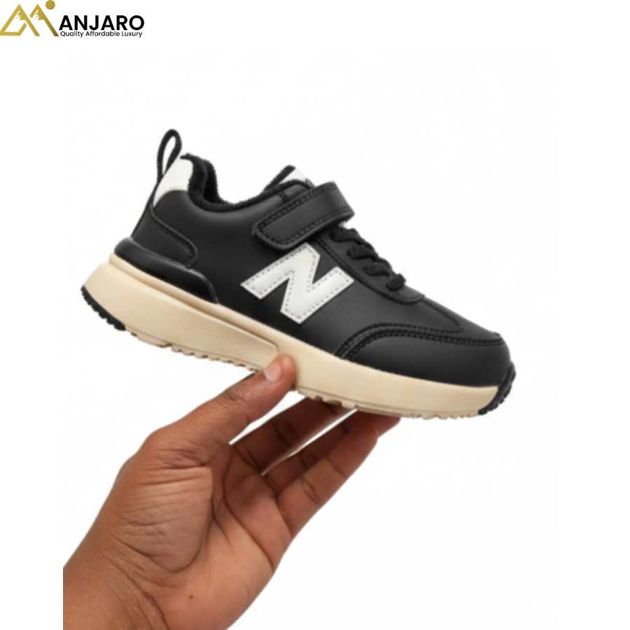 Kids' Classic Black "N" Thermal Sneakers