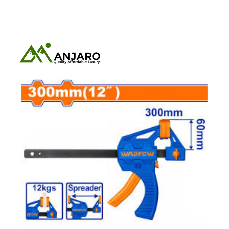 Total Quick Bar Clamp – 12" Heavy-Duty Clamp  WCP4312