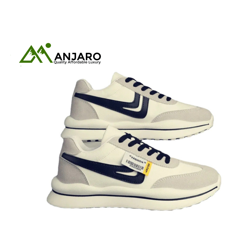 Men’s Breathable Fly-Knit Sports Running Shoes – Lightweight Casual Lace-Up Sneakers for Summer Comfort