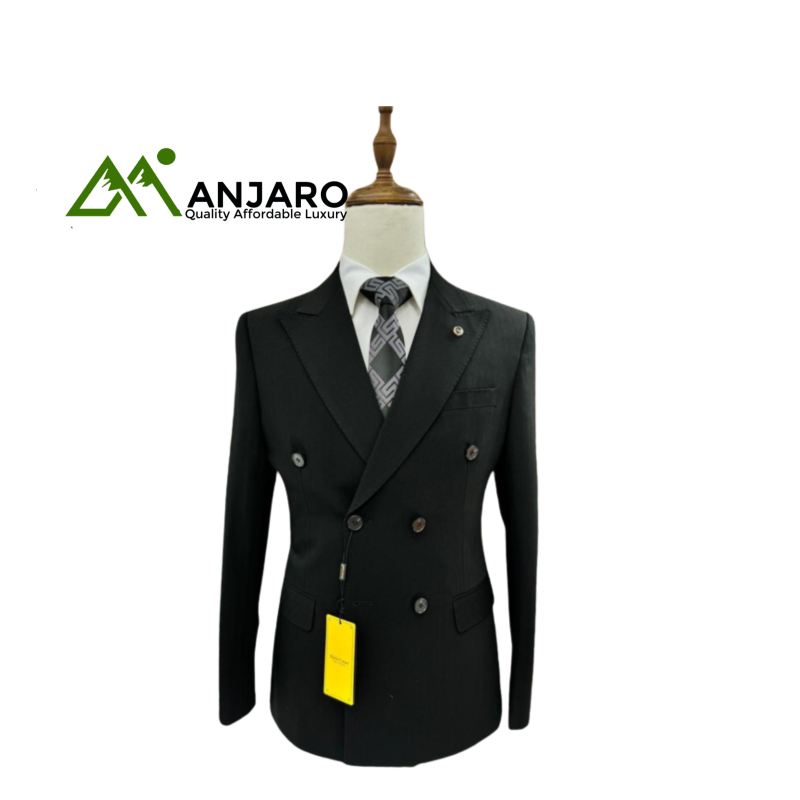 Mario Casas Double Breasted Suit – Slim Fit Formal Set with Elegant Tailored Finish for Men