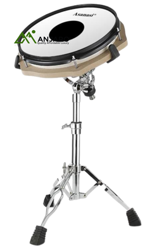 12” Simulated Dumb Drum Practice Kit with Adjustable Stand – 32cm Premium Pad | Realistic Feel for Focused Drumming