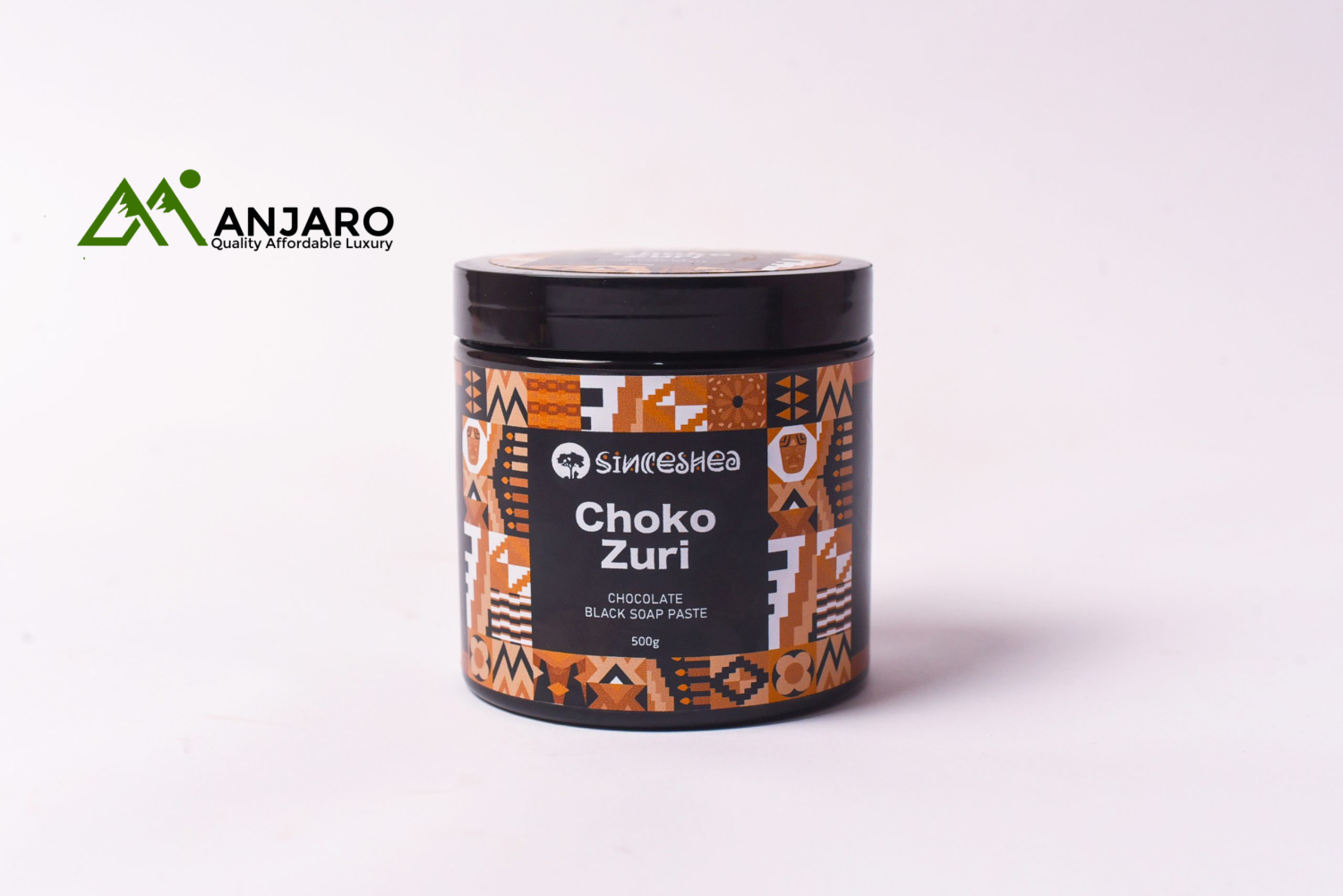 Choko Zuri Black Soap Paste – 500g Natural Herbal Cleanser with Cacao Essential Oil for Radiant Skin