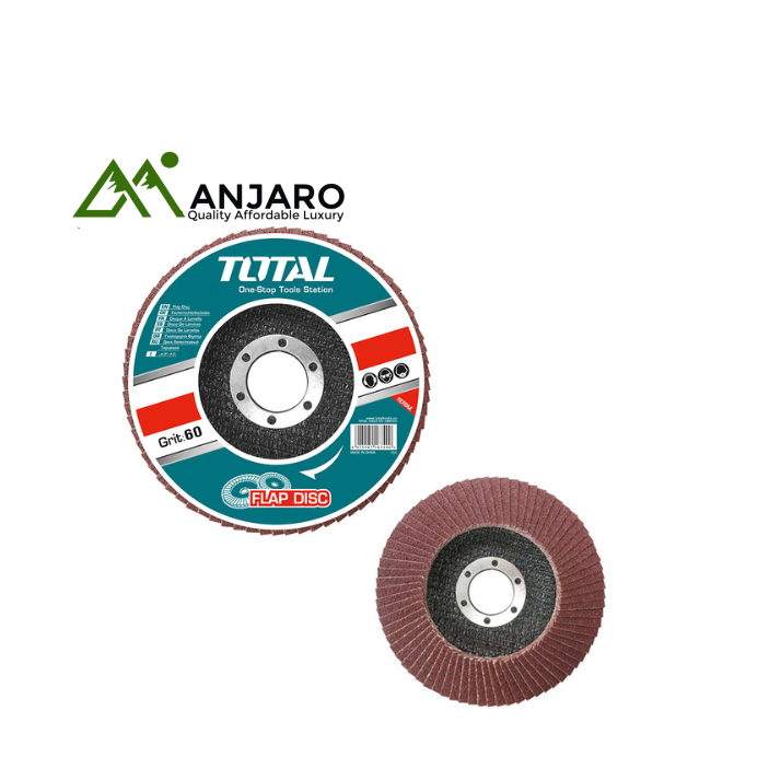 Total Flap Disc Set - TAC631153, TAC631152, TAC631151 | 115mm Grinding Discs
