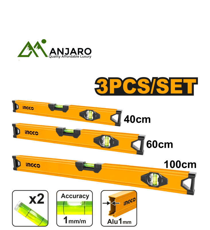 Ingco HSL10403 Spirit level set