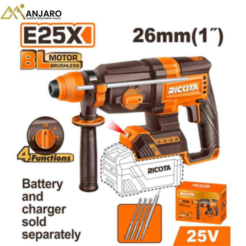 Ricota Brushless Cordless Rotary Hammer RLLRH25261