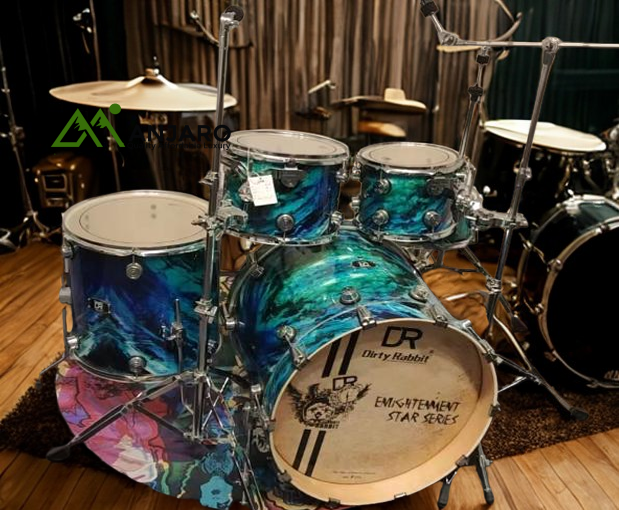 DR-4 5-Piece Drum Set with Stool & Stand – Birch Shells, Rome Skins, Pro Hardware (No Cymbals)