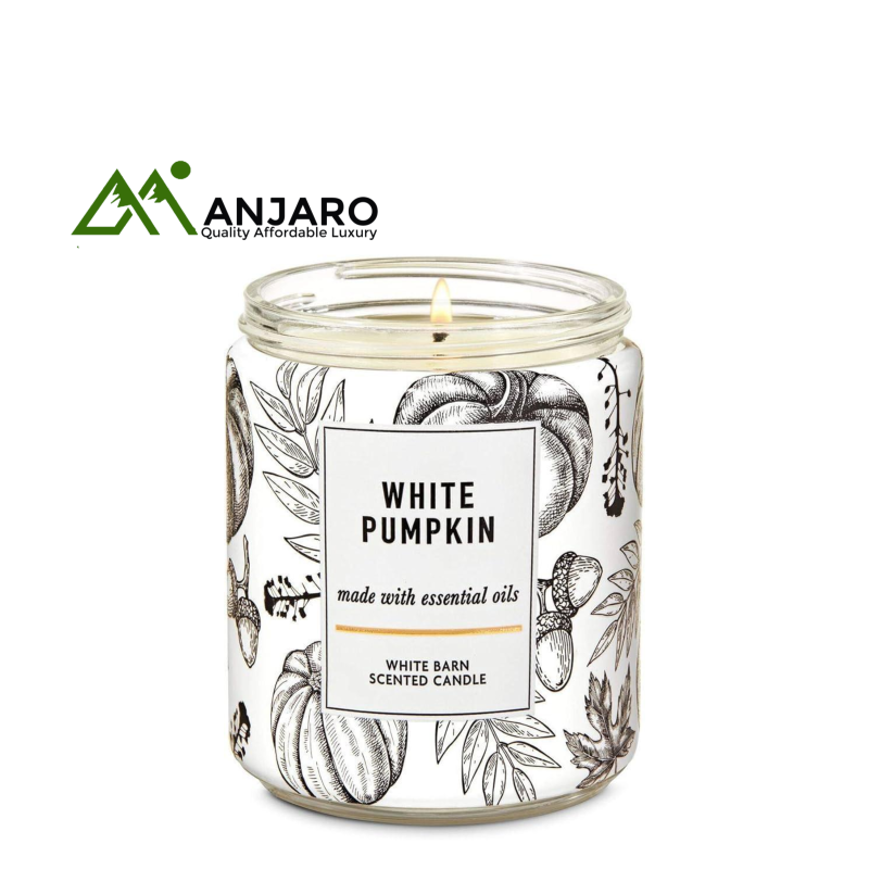 BATH & BODY WORKS White Pumpkin Scented Candle – 7oz | Cozy Autumn Candle with Spiced Pumpkin & Smooth Vanilla