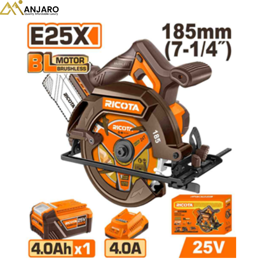 Ricota Cordless Circular Saw – 185mm (7-1/4") RLCS251851 & RLCS2518511