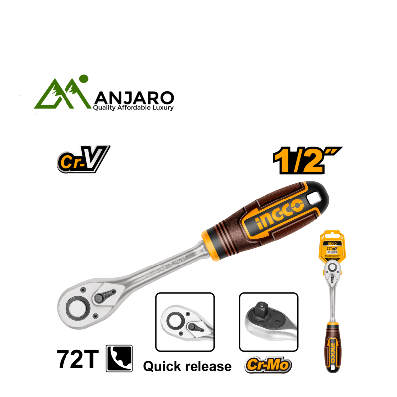 Ingco 1/2" Ratchet Wrench HRTH0812