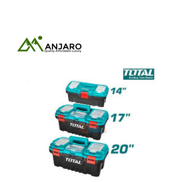 Total TPBXK0031 3 Pcs plastic tool boxes set