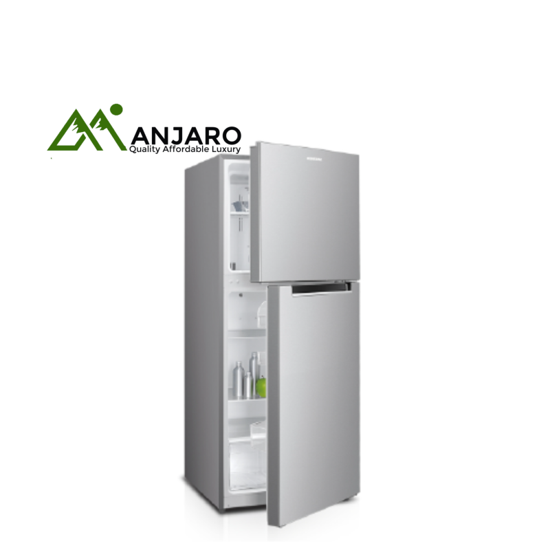 BRUHM BFD-120MD Double Door Refrigerator – 120L, Top Freezer, Silver