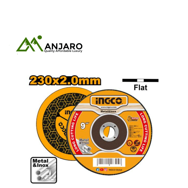Ingco Abrasive Metal Cutting Disc – 230mm x 2mm x 22.2mm MCD202303