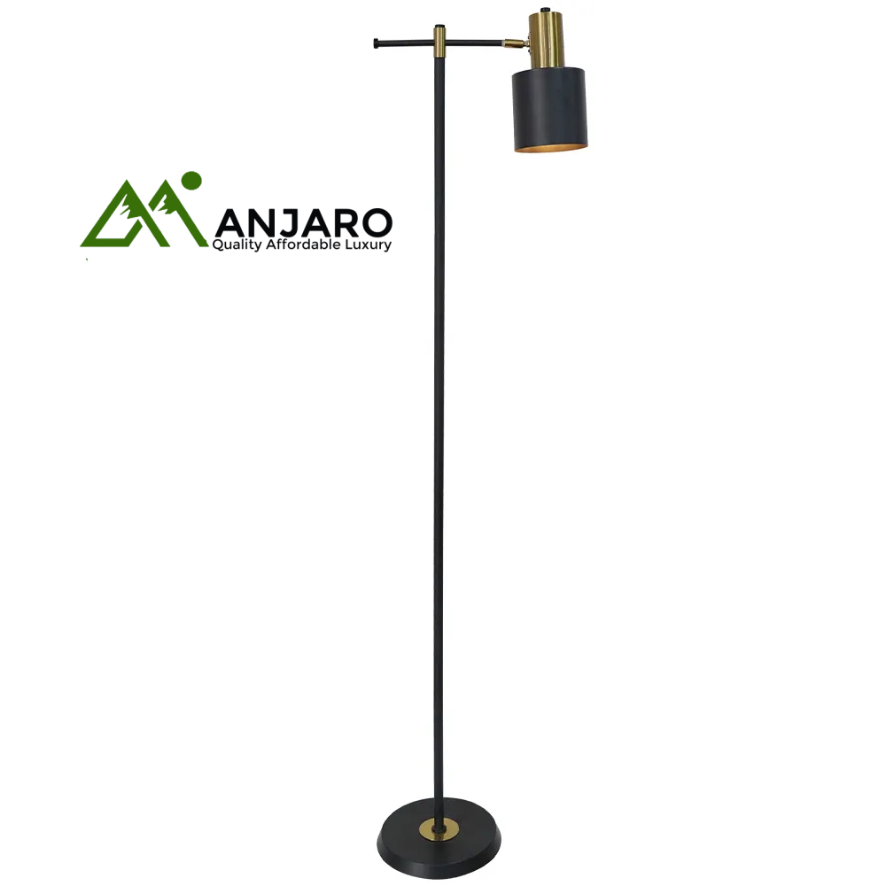 Napol Floor Lamp F-04 – 1xE27 160cm Black & Gold (TKLD)