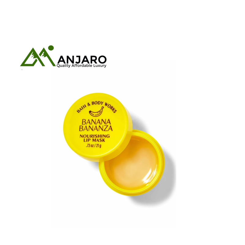 BATH & BODY WORKS Banana Bananza Nourishing Lip Mask – 0.73oz | Overnight Repair for Soft, Supple Lips with Tropical Banana Scent